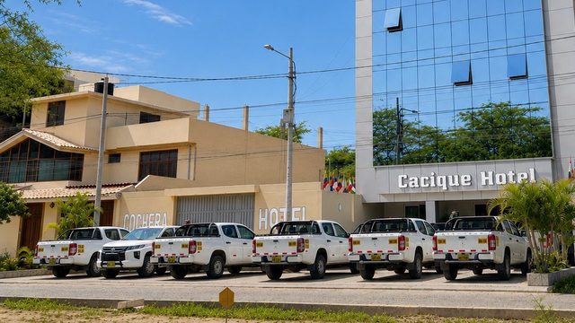 Private parking at Cacique Hotel